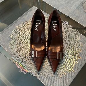 Dior brown heels